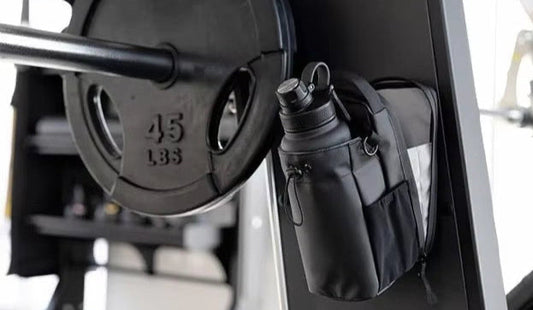 Magnetic Gym Bag Large Capacity Magnetic Carrier Bag with Phone Pocket Portable Gym Water Bottle Pouch Gym Accessories Organizer